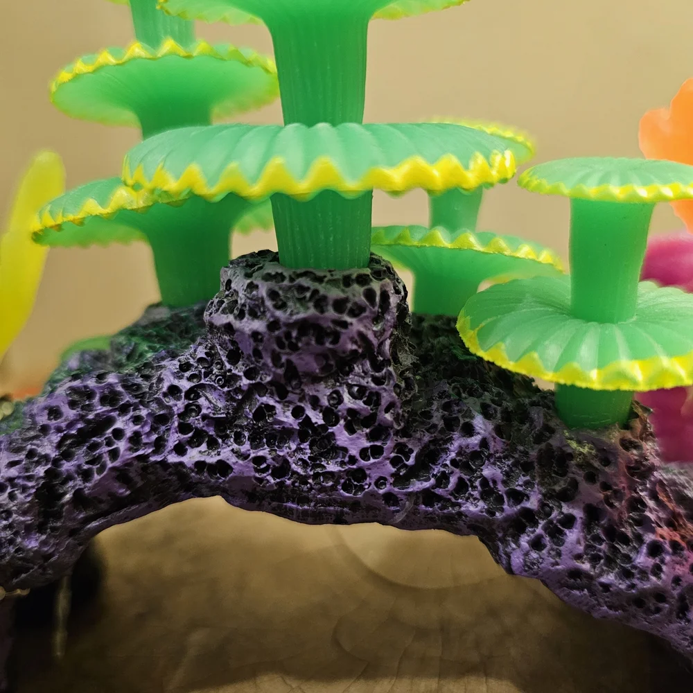 Top Fin Glow Sea Anemone Cave Aquarium Ornament